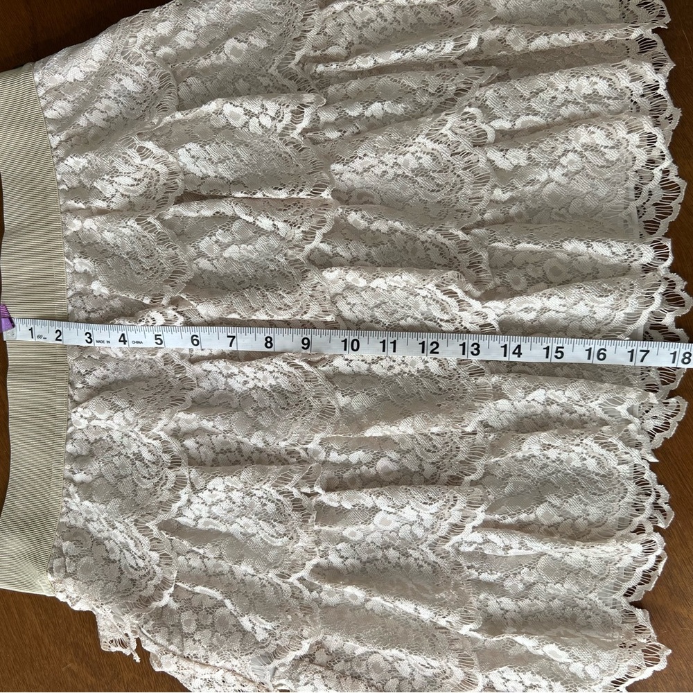 Ann Taylor Tiered Lace Skirt Size 6 Petite - Picture 10 of 16